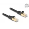 DeLOCK RJ45 sieťový kábel Kat.6A S/FTP 1m čierny