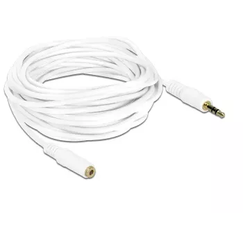 Audiokábel 3,5 mm M-F DeLOCK 83771 5 m biely