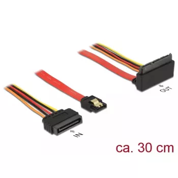 SATA kábel DeLOCK 85515 SATA 15-pin 1 x SATA 22 pin 1 x SATA 7 pin viacfarebný