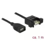 USB kábel DeLOCK 85460 USB 2.0 1m čierny