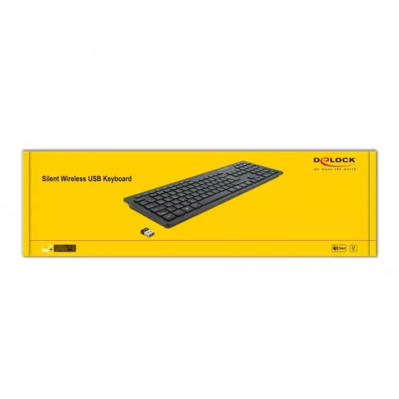 DeLOCK 12004 Home USB QWERTZ nemecký čierny