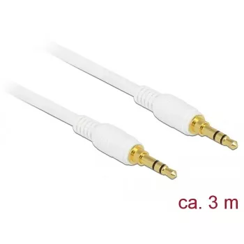 Audiokábel DeLOCK 85552 3m 3,5 mm biely