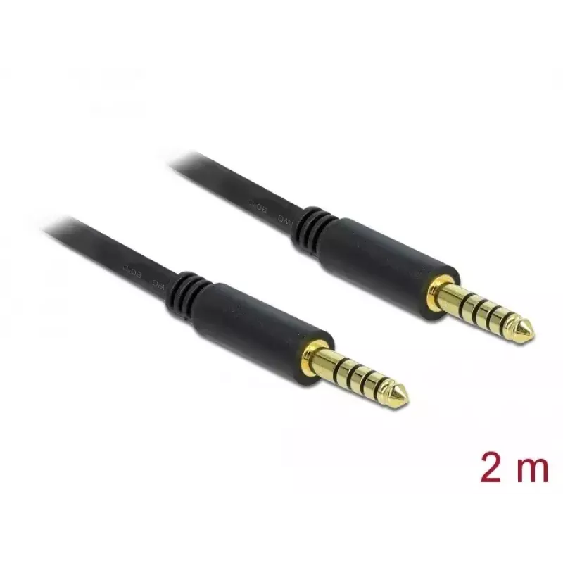 Audiokábel DeLOCK 85792 2m 4,4mm čierny