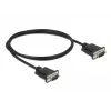 Sériový kábel DeLOCK 86573 čierny 1m RS-232 Sub-D9