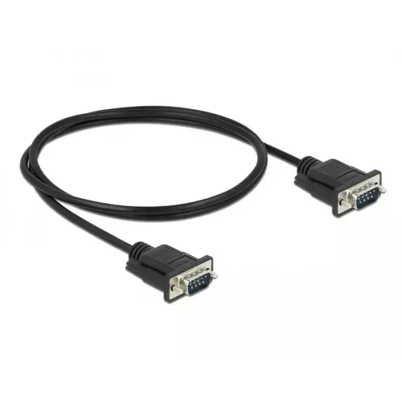 Sériový kábel DeLOCK 86573 čierny 1m RS-232 Sub-D9