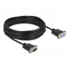 Sériový kábel DeLOCK 86599 čierny 10 m RS-232 Sub-D9