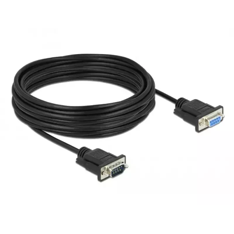 Sériový kábel DeLOCK 86599 čierny 10 m RS-232 Sub-D9