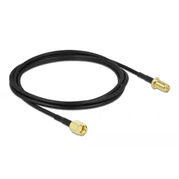 Koaxiálny kábel DeLOCK 90445 LMR100 2m RP-SMA čierny