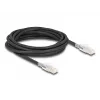 Sieťový kábel DELOCK 80258 Cat6a S/FTP (S-STP) RJ-45 na RJ-45 5 m čierny