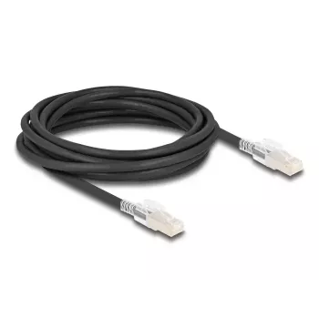 Sieťový kábel DELOCK 80258 Cat6a S/FTP (S-STP) RJ-45 na RJ-45 5 m čierny