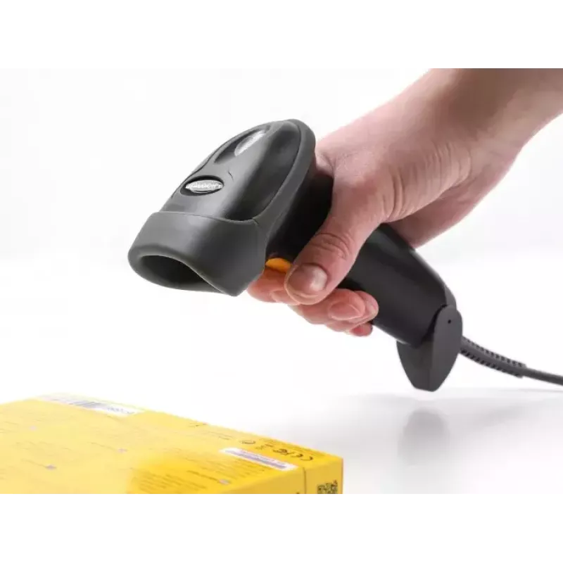DeLOCK USB čítačka čiarových kódov 1D laser čierna ručná káblová 2m kábel