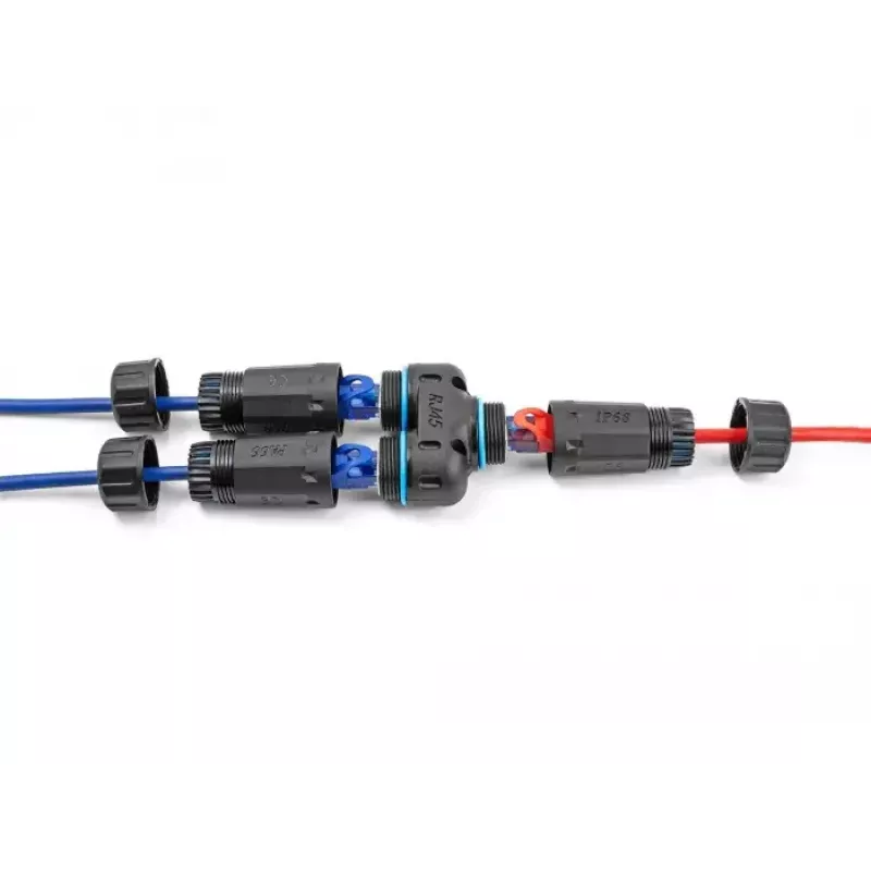DeLOCK káblový konektor RJ45 samica na 2 x RJ45 samica Cat.6A vodotesný