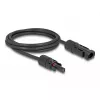 Kábel DeLOCK DL4 solárny kábel 4 mm² samec na samica 2 m čierny IP67