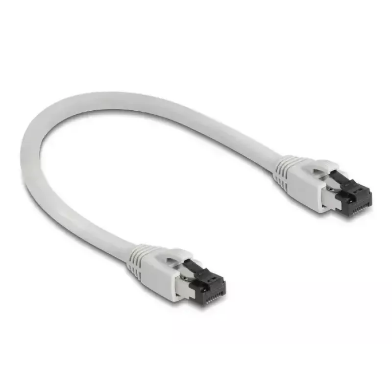 Sieťový kábel DeLOCK 80556 RJ-45 Cat8.1 0,25 m sivý