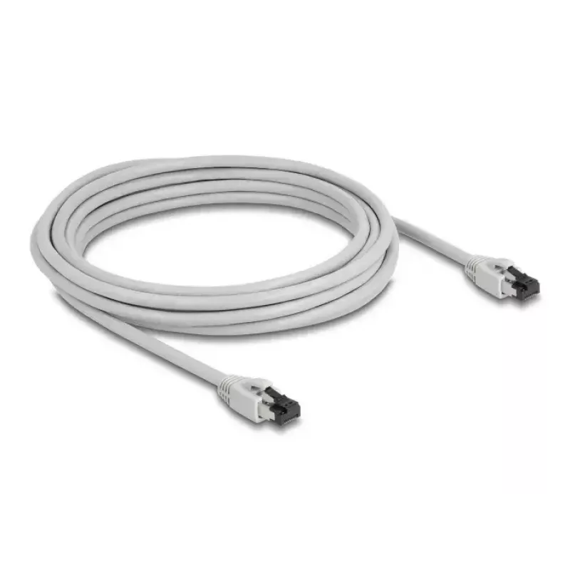 Sieťový kábel DeLOCK 80562 RJ-45 Cat8.1 5 m sivý