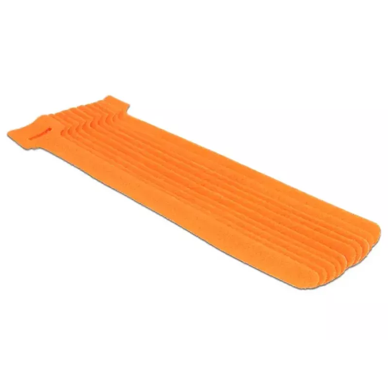 Suchý zips DeLOCK 18696 oranžový 10 ks