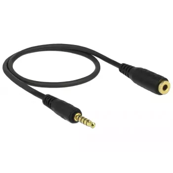 Audio kábel DeLOCK 85700 0,5 m 3,5 mm čierny
