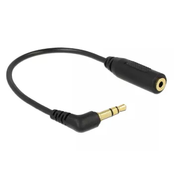 Audio kábel DeLOCK 0,17 m 2,5 mm/3,5 mm čierny