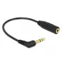 Audio kábel DeLOCK 0,17 m 2,5 mm/3,5 mm čierny