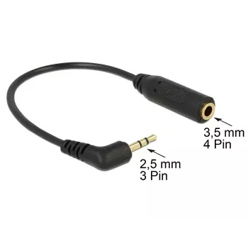 Audio kábel DeLOCK 0,17 m 2,5 mm/3,5 mm
