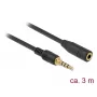Audio kábel DeLOCK 85633 3 m 3,5 mm čierny