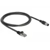 Sieťový kábel DeLOCK 84922 RJ-45 M12 Cat5e 1 m čierny