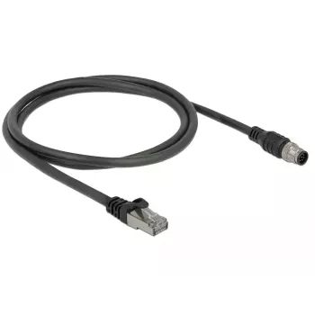 Sieťový kábel DeLOCK 84922 RJ-45 M12 Cat5e 1 m čierny