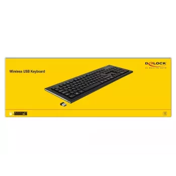 Klávesnica DeLOCK 12671 Office RF Wireless QWERTZ nemecká čierna