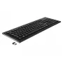 Klávesnica DeLOCK 12671 Office RF Wireless QWERTZ nemecká čierna