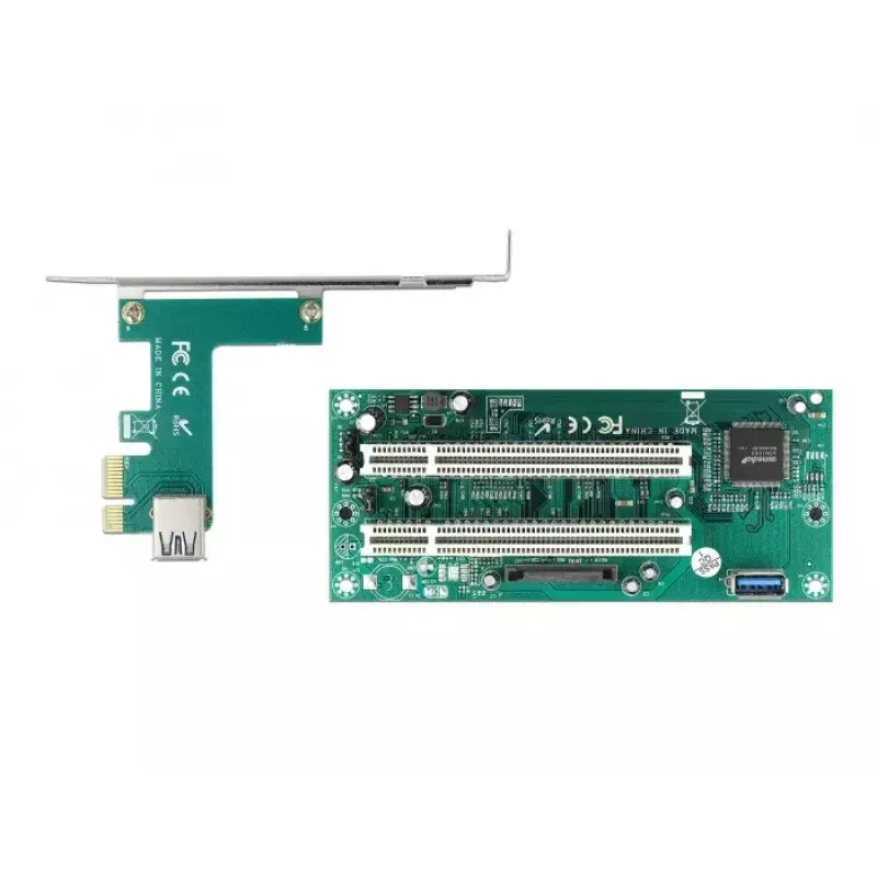 DeLOCK Riser Card PCI Express x1 na 2 x PCI 32 Bit slot 60 cm kábel