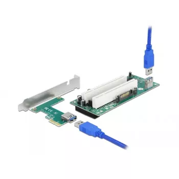 DeLOCK Riser Card PCI Express x1 na 2 x PCI 32 Bit slot 60 cm kábel
