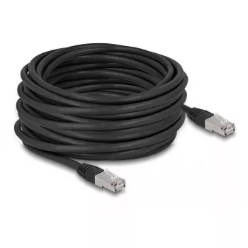Sieťový kábel DeLOCK RJ45 Cat.6A S/FTP 15 m čierny