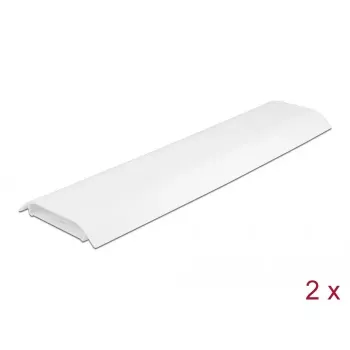 Káblový kanál DELOCK 20886, polypropylén, biela, 300×85×10 mm, 2 ks