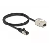 Kábel RJ45 konektor samec na Keystone modul RJ45 konektor samica DeLOCK 87027