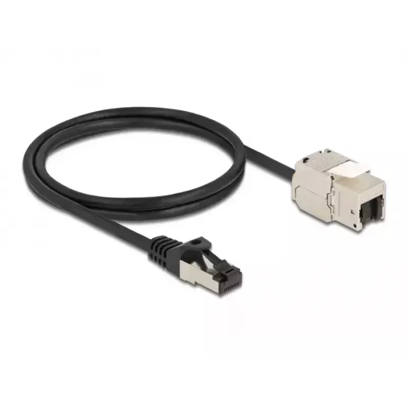 Kábel RJ45 konektor samec na Keystone modul RJ45 konektor samica DeLOCK 87027