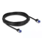 Sieťový kábel DeLOCK RJ45 Cat.6A S/FTP tenký 5m čierny
