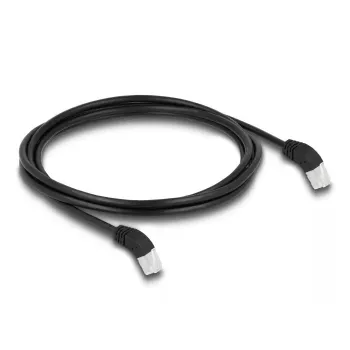 Sieťový kábel DeLOCK RJ45 Cat.6A S/FTP 2m čierny