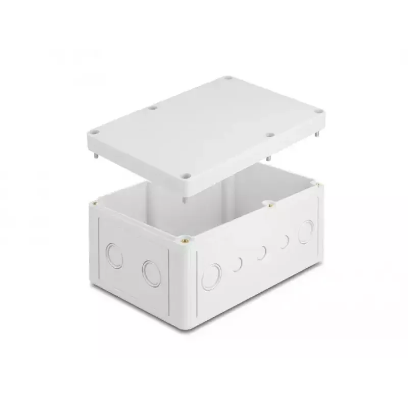 DeLOCK inštalačné puzdro 180x125x90mm sivé ABS pre vonkajšie použitie