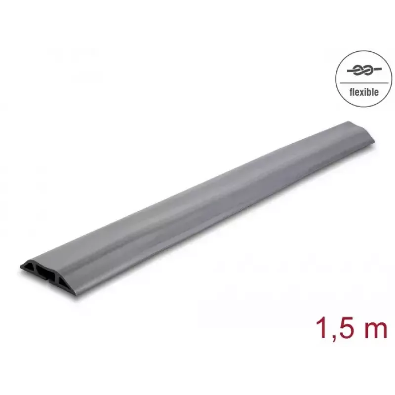 Káblový kanál DeLOCK 20733 podlaha sivý 70mm x 13mm x 1,5m