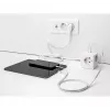 DeLOCK 11502 predlžovací napájací kábel 1,5 m 3 AC zásuvky interiér biely