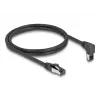 Sieťový kábel DeLOCK RJ45 Cat.8.1 90° 3m čierny