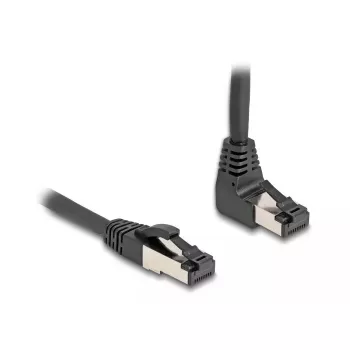 Sieťový kábel DeLOCK RJ45 Cat.8.1 90° 3m čierny