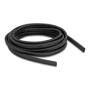 DELOCK plastová flexibilná oválna káblová ochranná hadica 13,6 x 6,3 mm, 5 m, čierna
