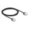 Sieťový kábel DeLOCK RJ45 Cat.6 UTP ultra tenký 2m čierny