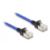 Sieťový kábel DeLOCK RJ45 Cat.6A 1 m modrý