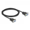 DeLOCK 86824 sériový kábel čierny 2 m DB-9