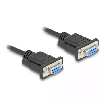 DeLOCK 86824 sériový kábel čierny 2 m DB-9