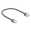 Sieťový kábel DeLOCK RJ45 Cat.6 UTP 0,3 m čierny