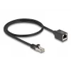 Sieťový kábel DeLOCK 88052 RJ-45 Cat6a 0,5 m čierny