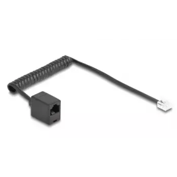 DeLOCK 88720 telefónny kábel 1 m čierny RJ-11 RJ-45